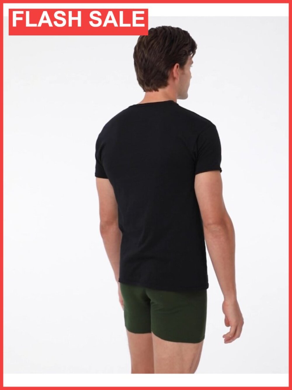 Men's Cotton Crewneck Pocket T-Shirts 6-Pack Moisture-Wicking Tees - Picture 6 of 6